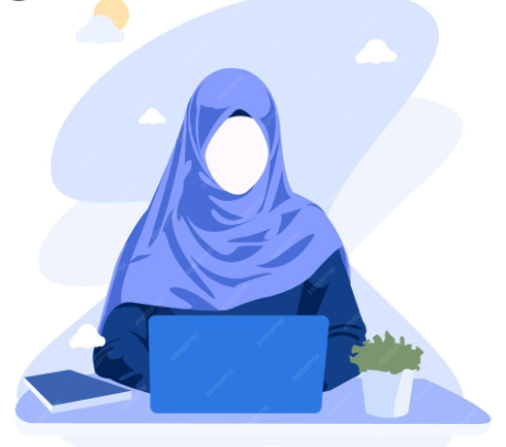 Hijab Muslim Office Lady
